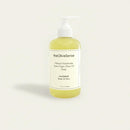 Bottle of natural handmade olive oil soap with Lavender olive oil liquid soap — classic calming aroma with mild cleansing, handmade, free from parabens, SLS/SLES and synthetic dyes