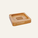 Bamboo soap dish , square
