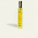 Bottle ofThe Olive Sense body and face oil with vitamin E and fresh mastiha scent.