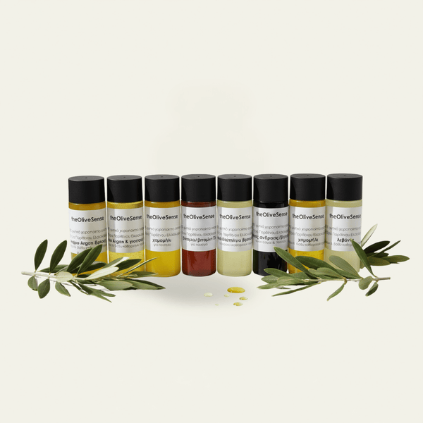 Samples, Liquid hand made Olive Oil & precious oils blend soap, 8 Χ 35 ml