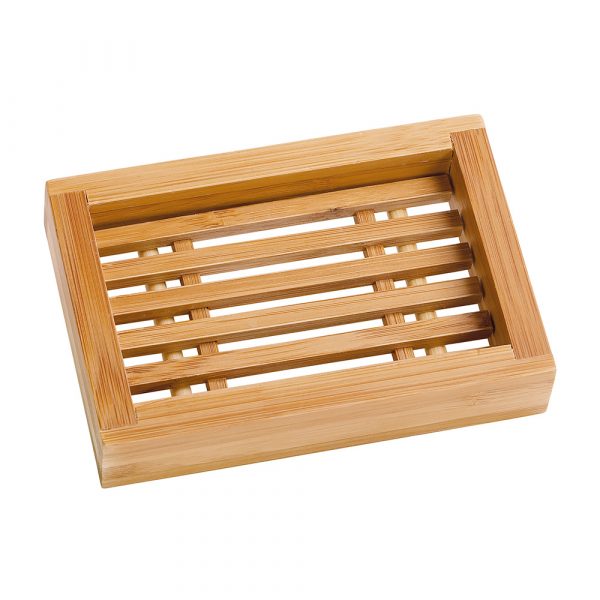 Bamboo soap dish