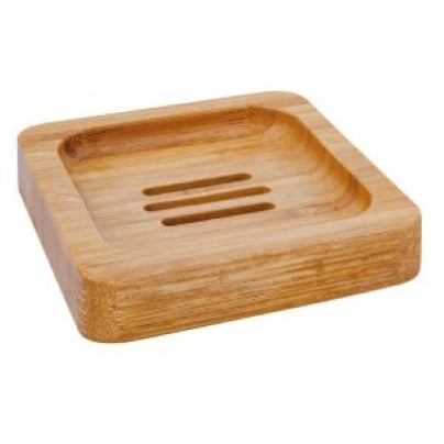 Bamboo soap dish , square