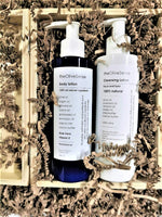 Large gift box with 100% Natural Body Lotion & Cleansing Lotion for Face & Eyes